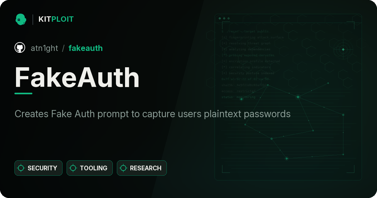 FakeAuth preview