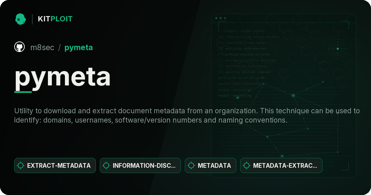 pymeta preview