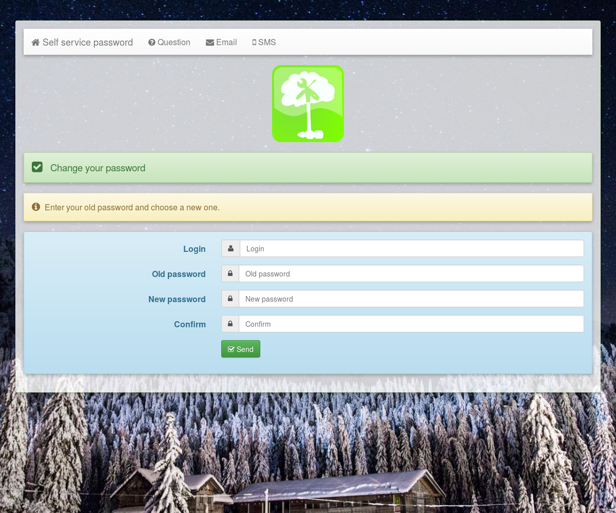 self-service-password preview