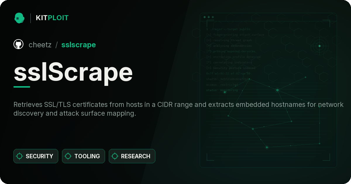 sslScrape preview