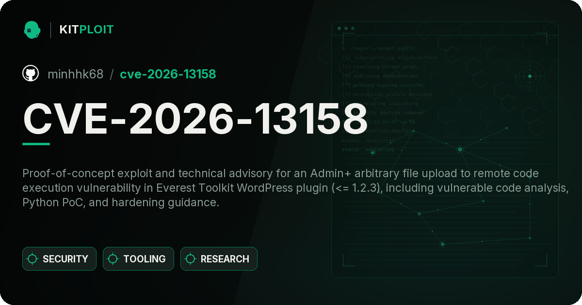 CVE-2026-13158 preview