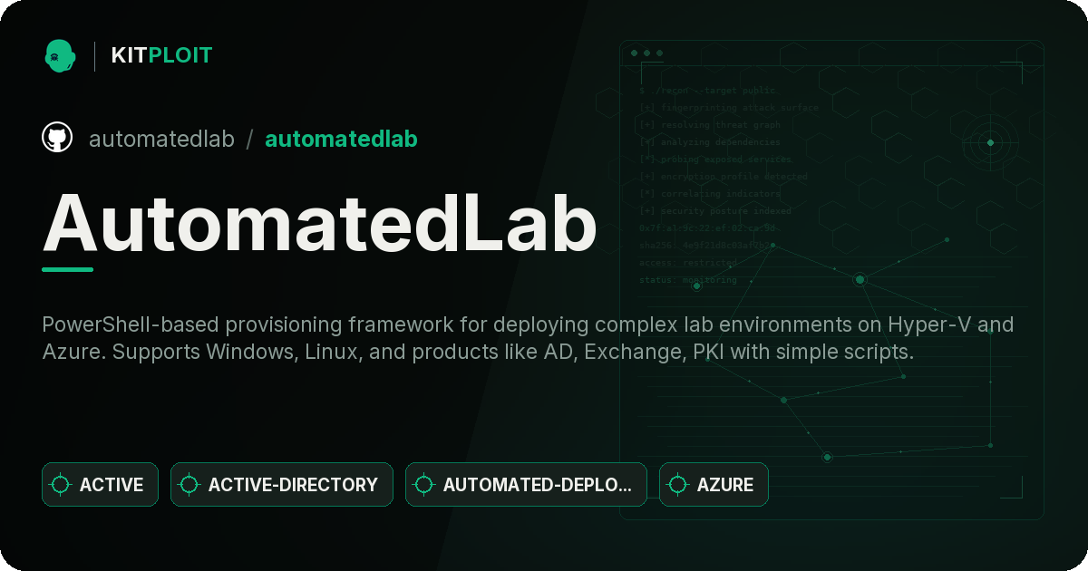 AutomatedLab preview