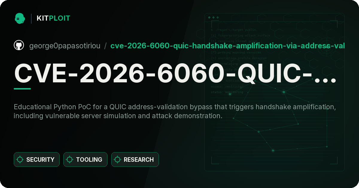 CVE-2026-6060-QUIC-Handshake-Amplification-via-Address-Validation-Bypass preview