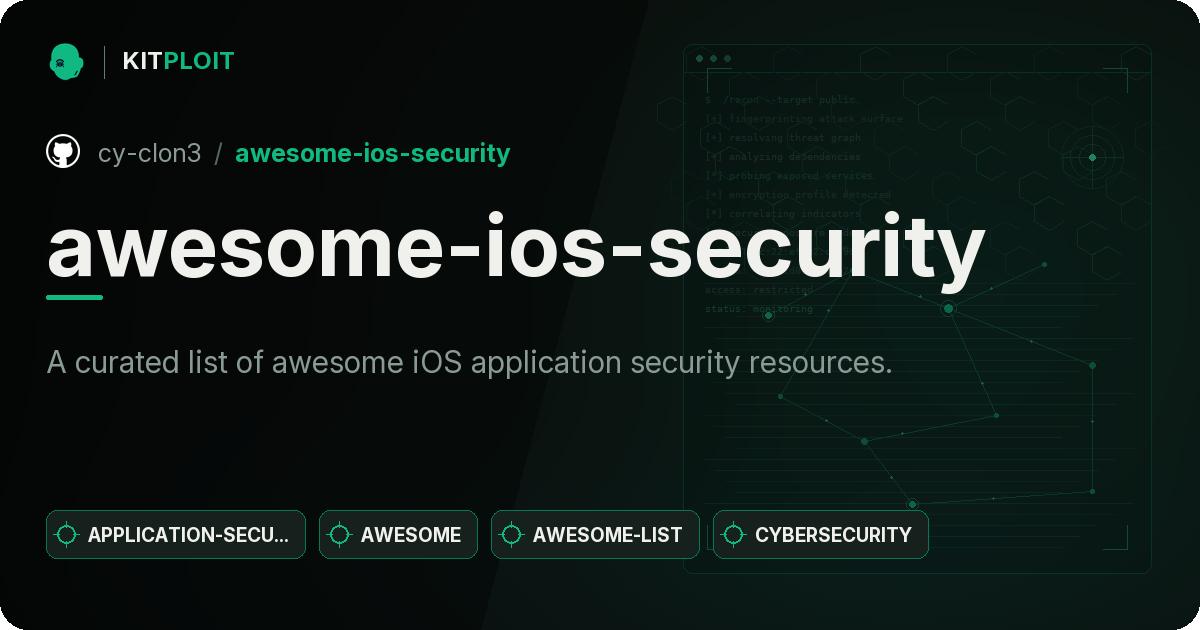 awesome-ios-security preview
