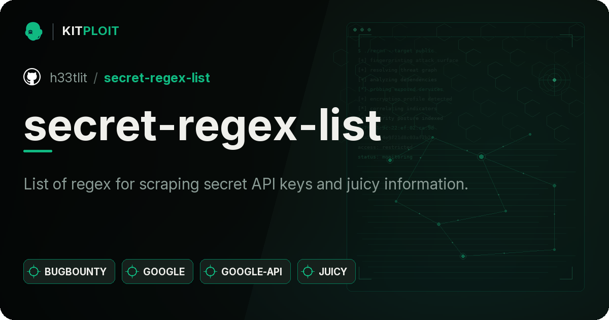 secret-regex-list preview