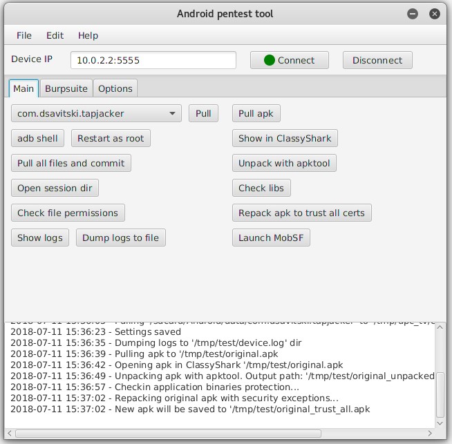 android-pentest-tool preview