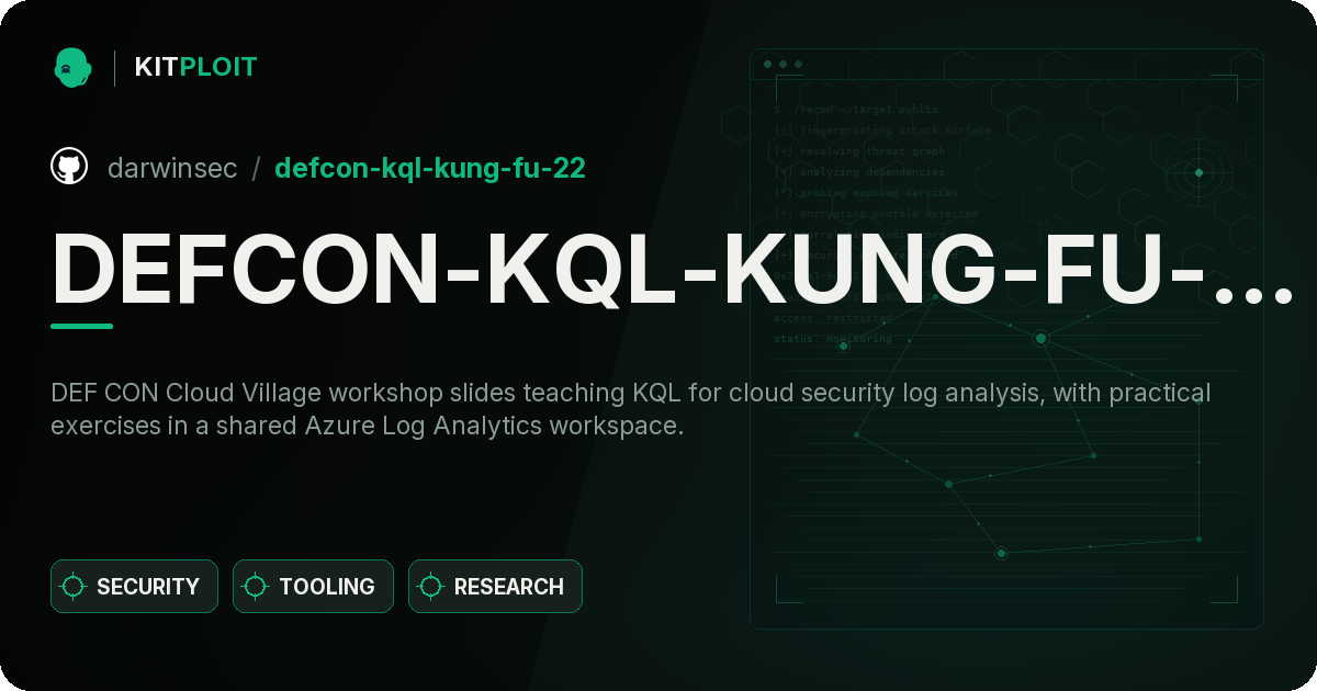 DEFCON-KQL-KUNG-FU-22 preview
