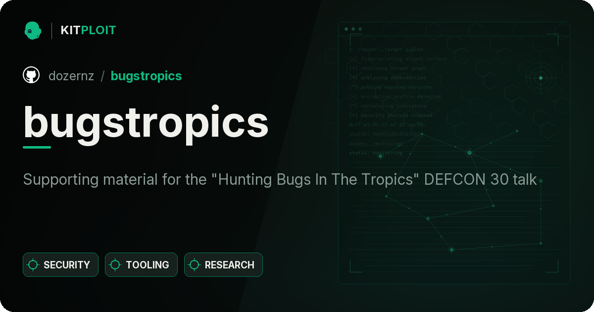bugstropics preview