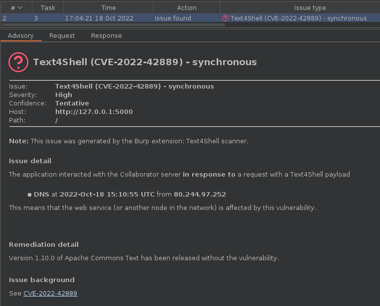 burp-text4shell preview