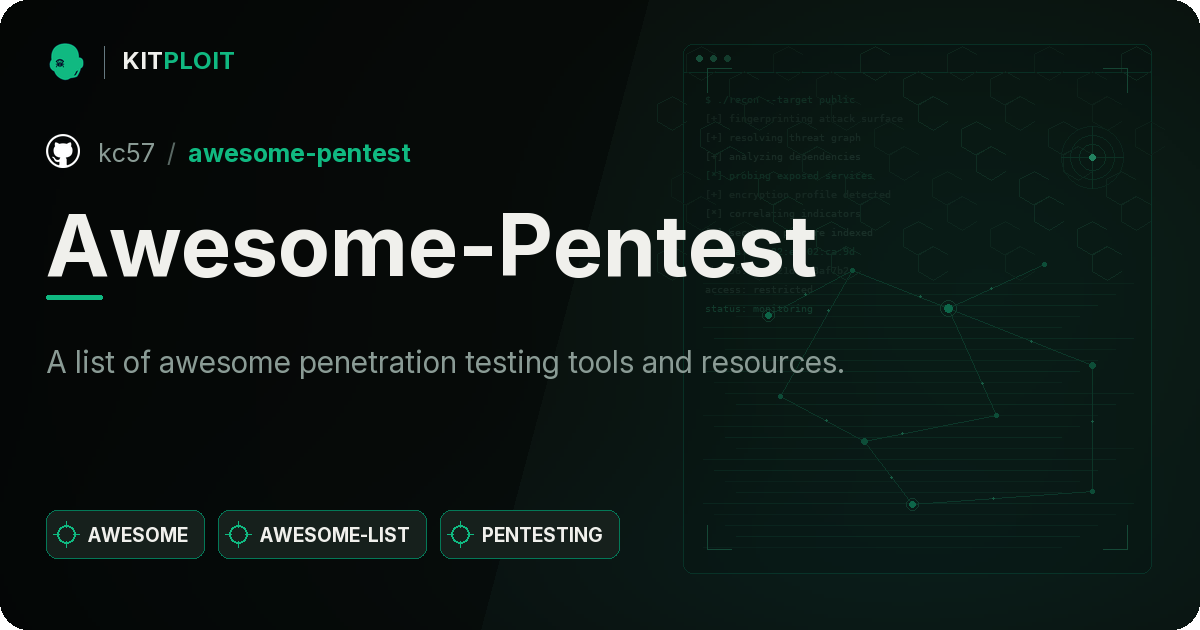 Awesome-Pentest preview