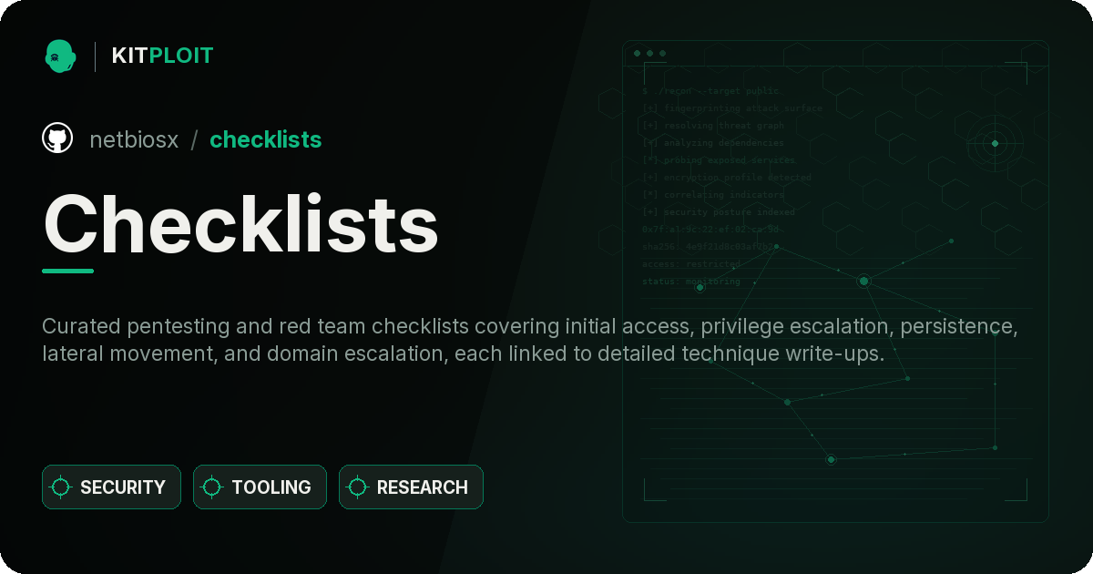 Checklists preview