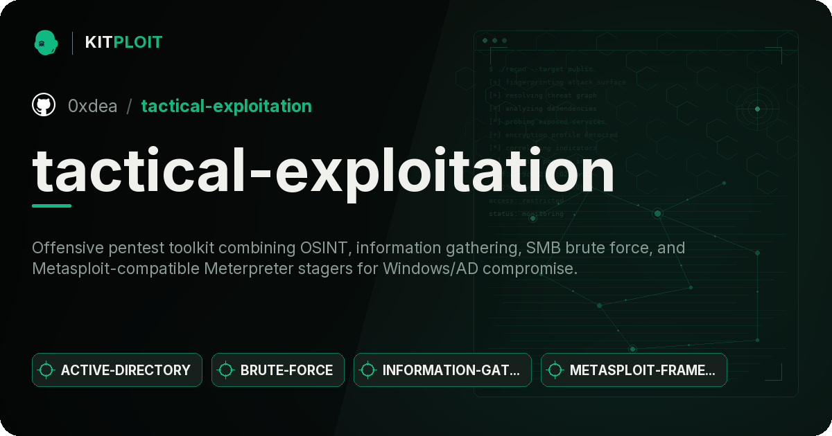 tactical-exploitation preview