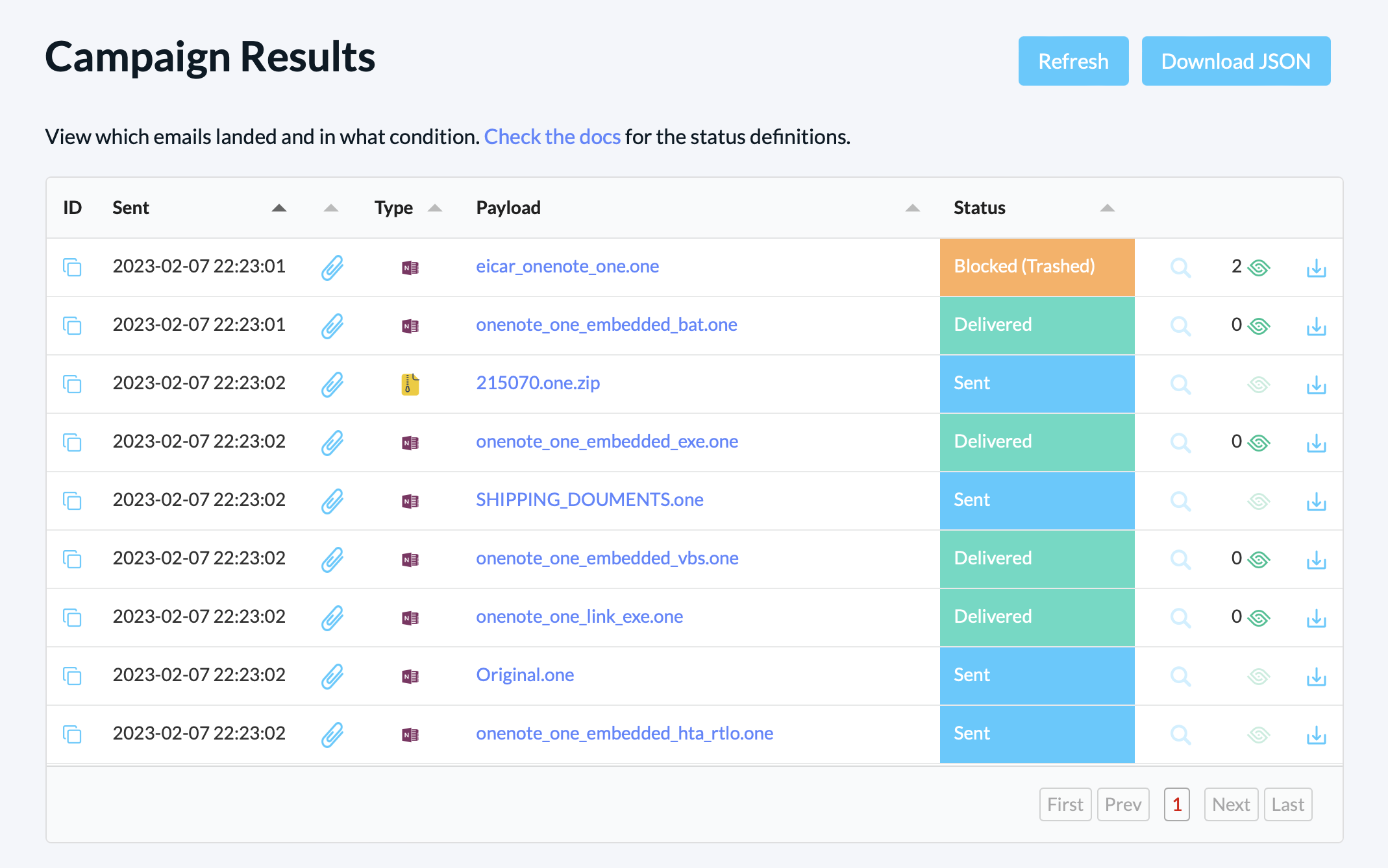 detections preview