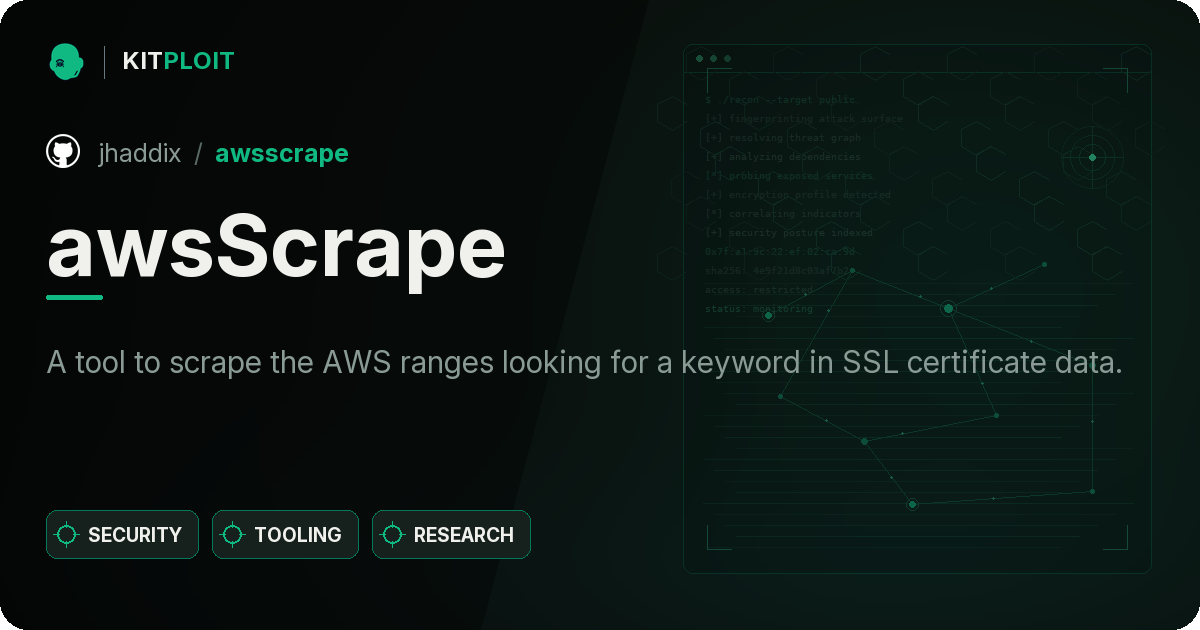 awsScrape preview