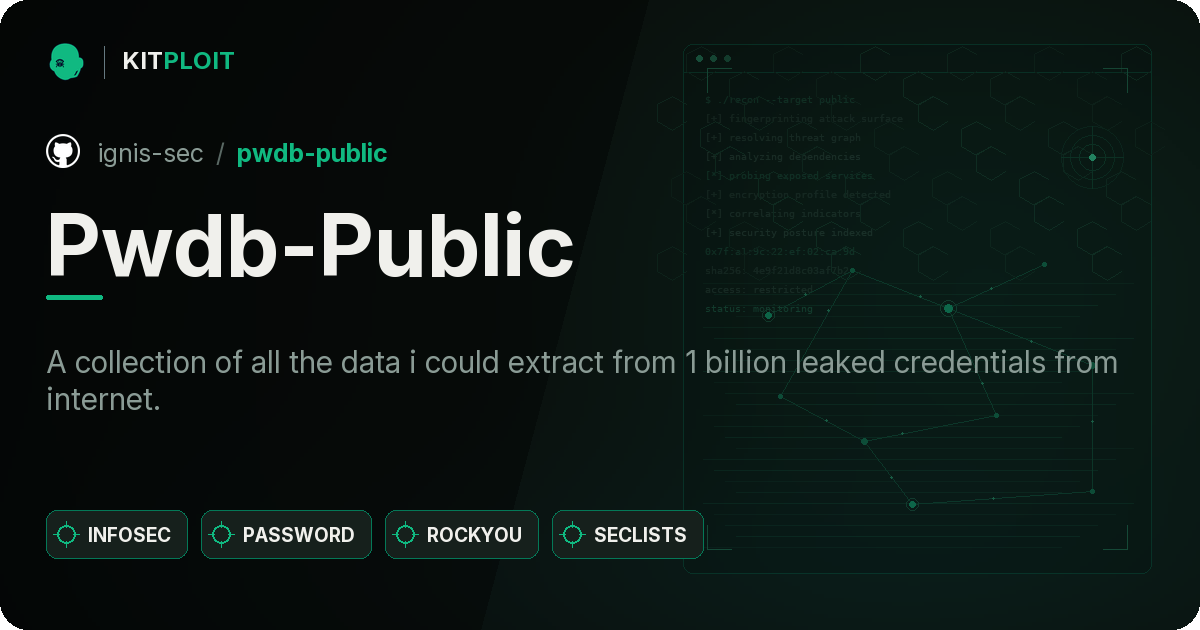 Pwdb-Public preview