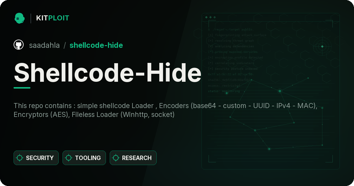 Shellcode-Hide preview
