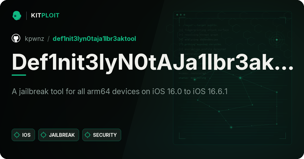 Def1nit3lyN0tAJa1lbr3akTool preview