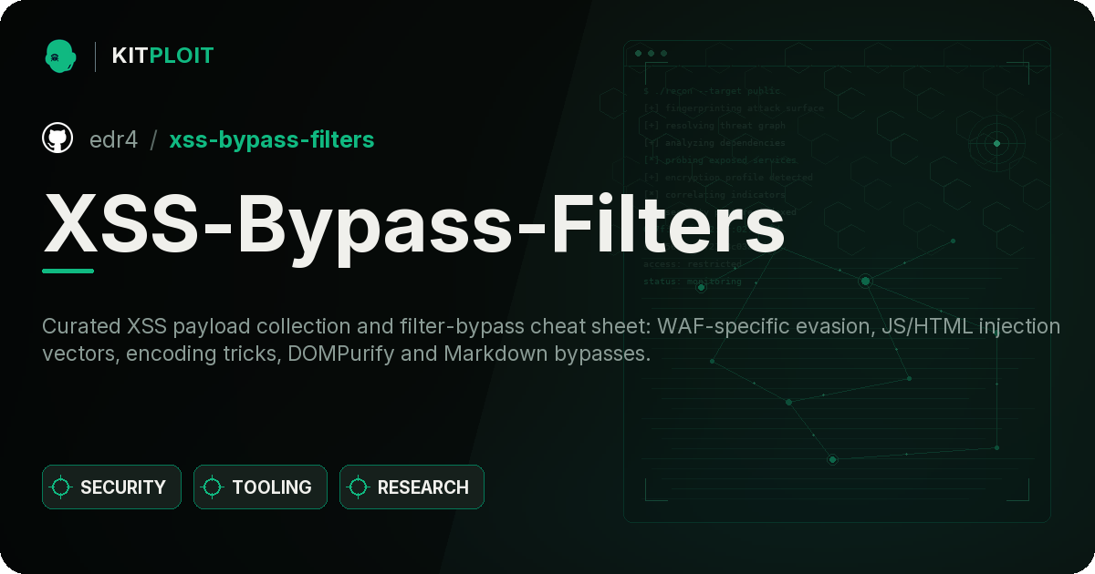 XSS-Bypass-Filters preview