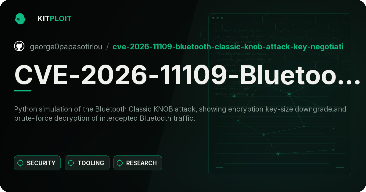 CVE-2026-11109-Bluetooth-Classic-KNOB-Attack-Key-Negotiation-of-Bluetooth- preview