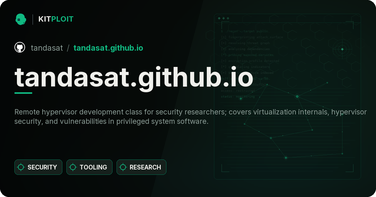 tandasat.github.io preview