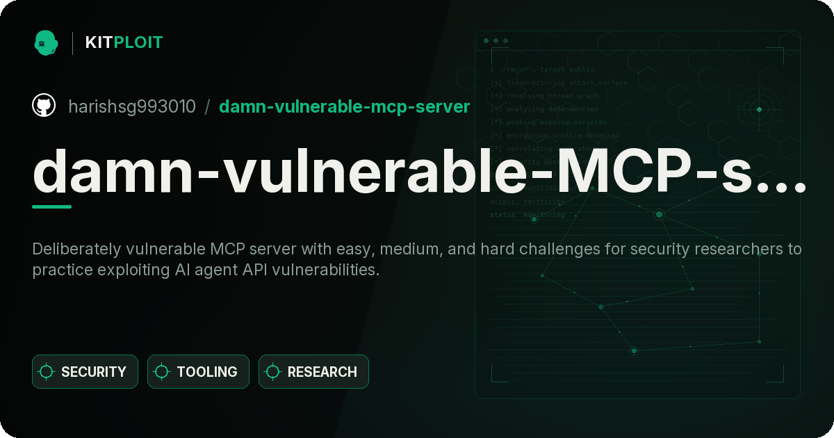 damn-vulnerable-MCP-server preview