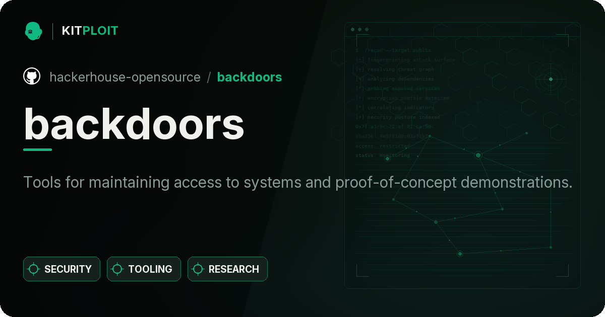backdoors preview