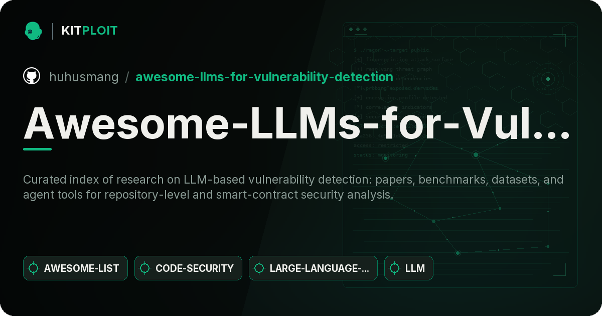 Awesome-LLMs-for-Vulnerability-Detection preview