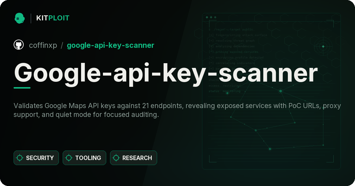 Google-api-key-scanner preview