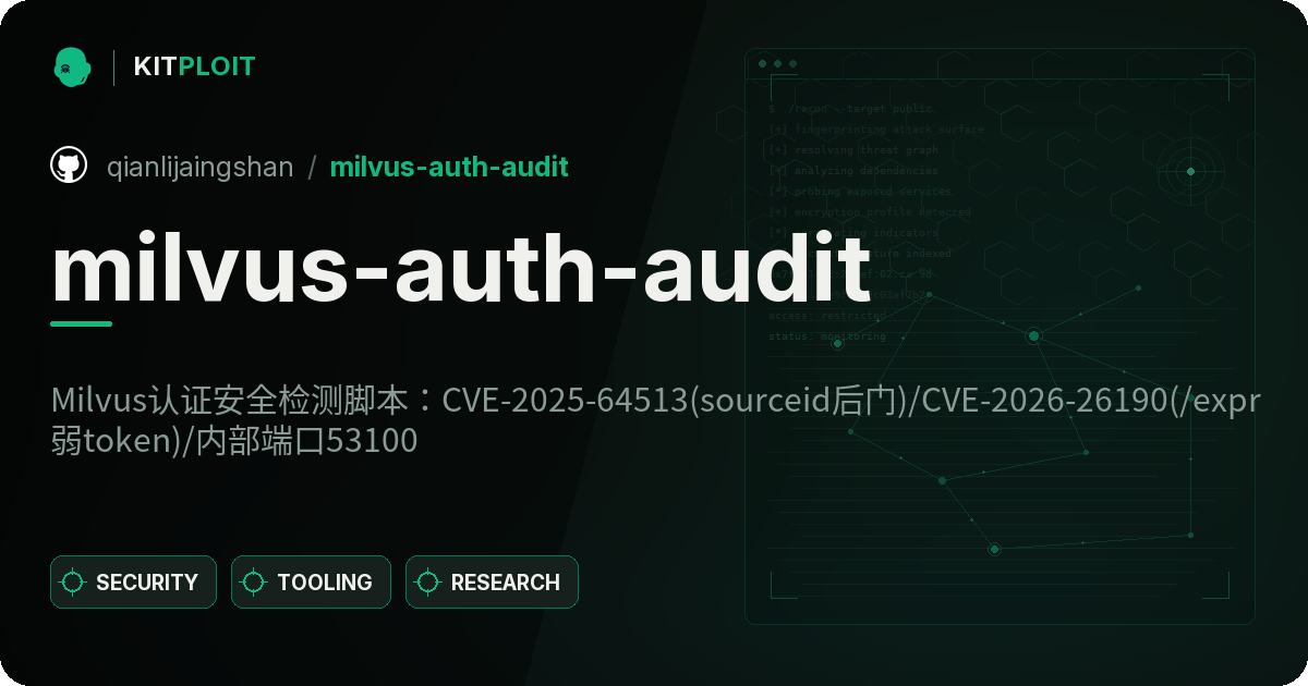 milvus-auth-audit preview