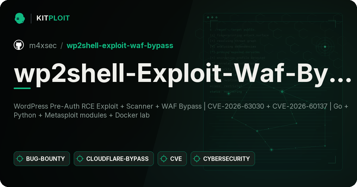 wp2shell-Exploit-Waf-Bypass preview