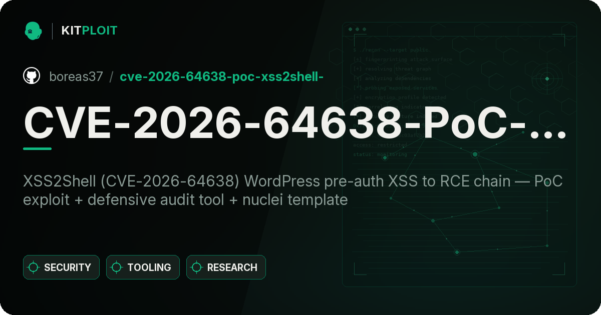 CVE-2026-64638-PoC-XSS2Shell- preview