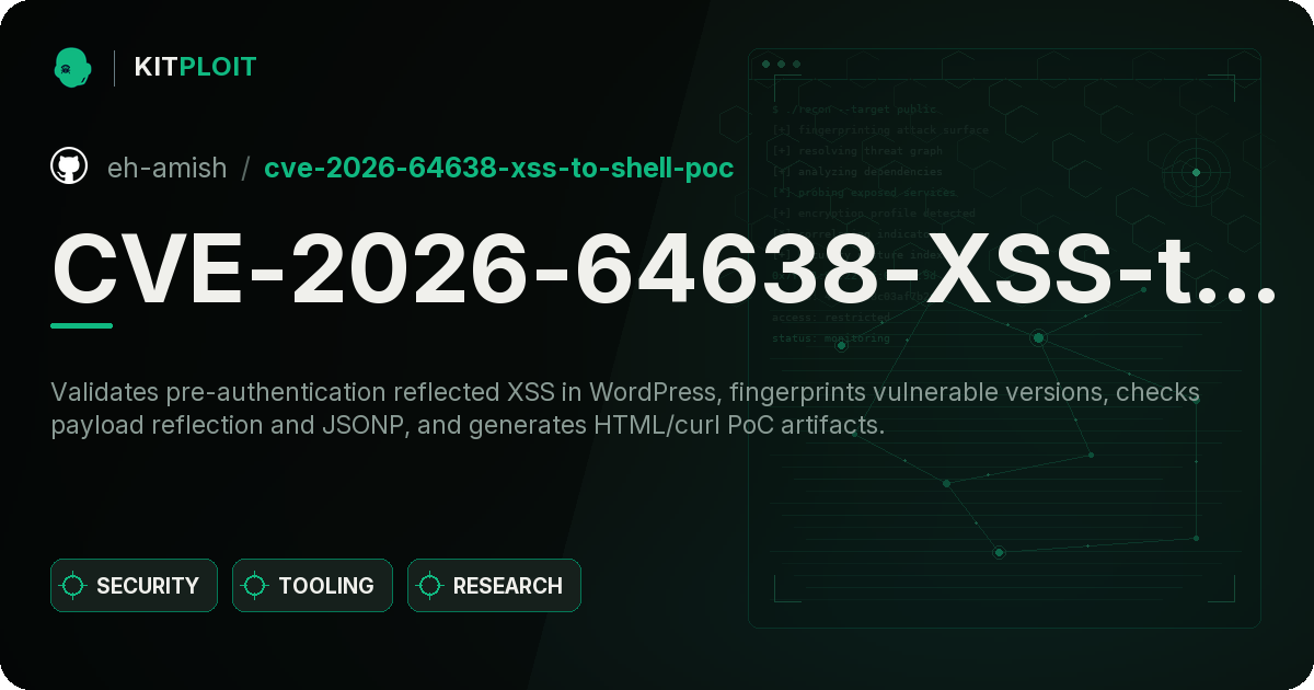 CVE-2026-64638-XSS-to-Shell-PoC preview
