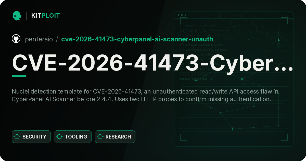 CVE-2026-41473-CyberPanel-AI-Scanner-Unauth preview