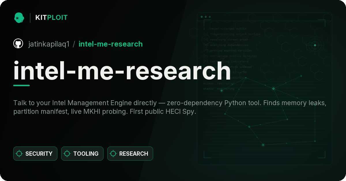 intel-me-research preview