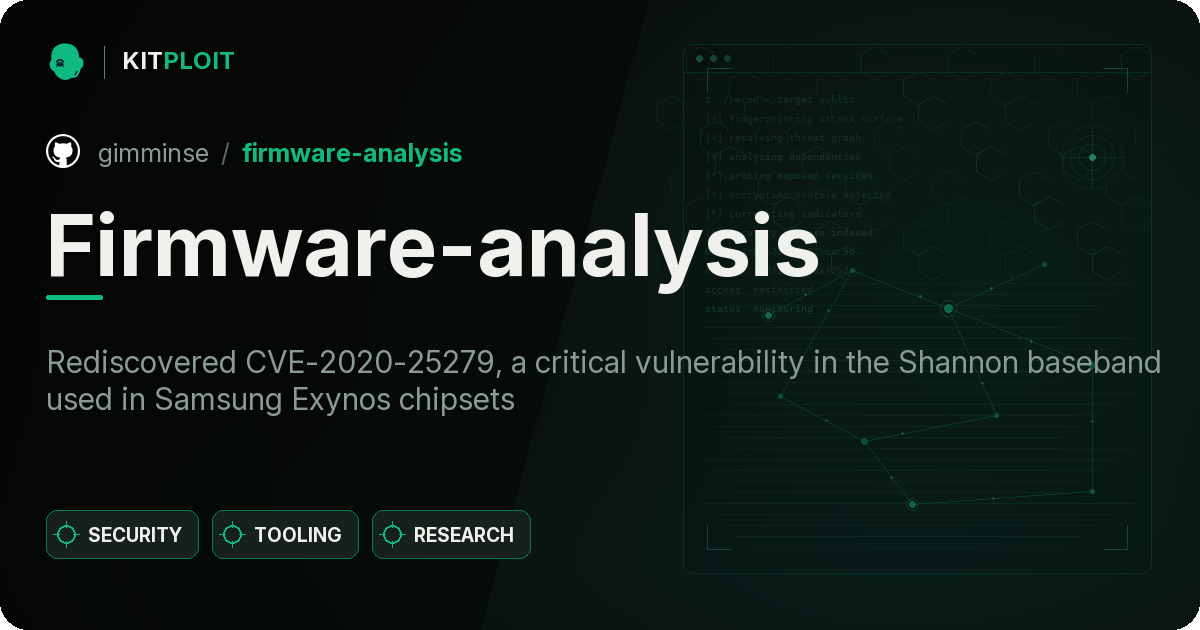Firmware-analysis preview