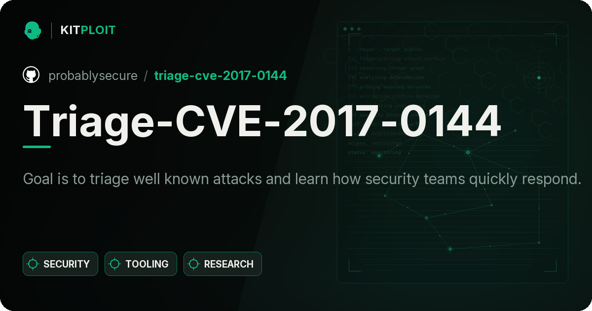 Triage-CVE-2017-0144 preview