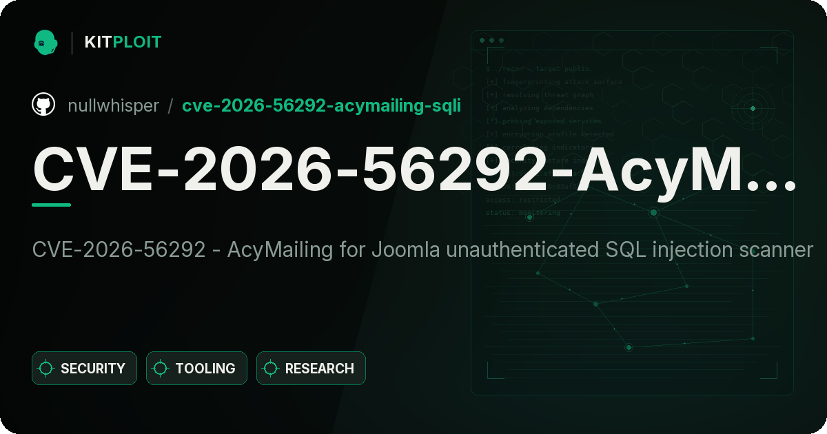 CVE-2026-56292-AcyMailing-SQLi preview