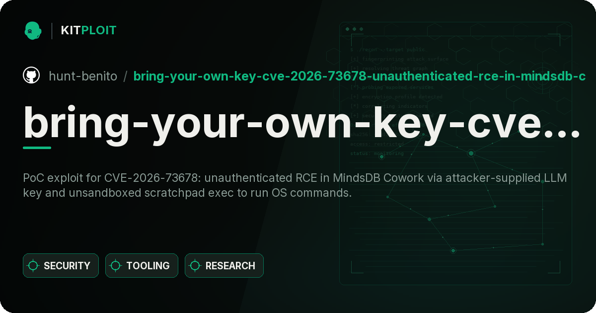 bring-your-own-key-cve-2026-73678-unauthenticated-rce-in-mindsdb-cowork preview