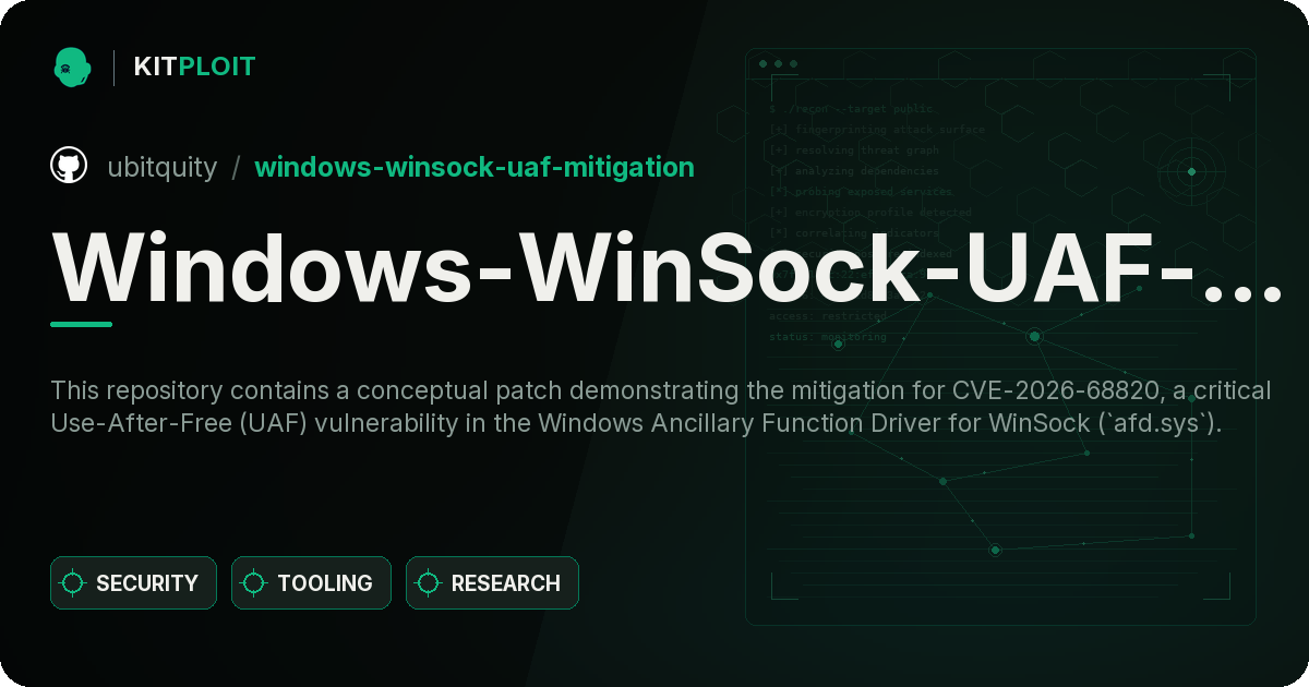 Windows-WinSock-UAF-Mitigation preview
