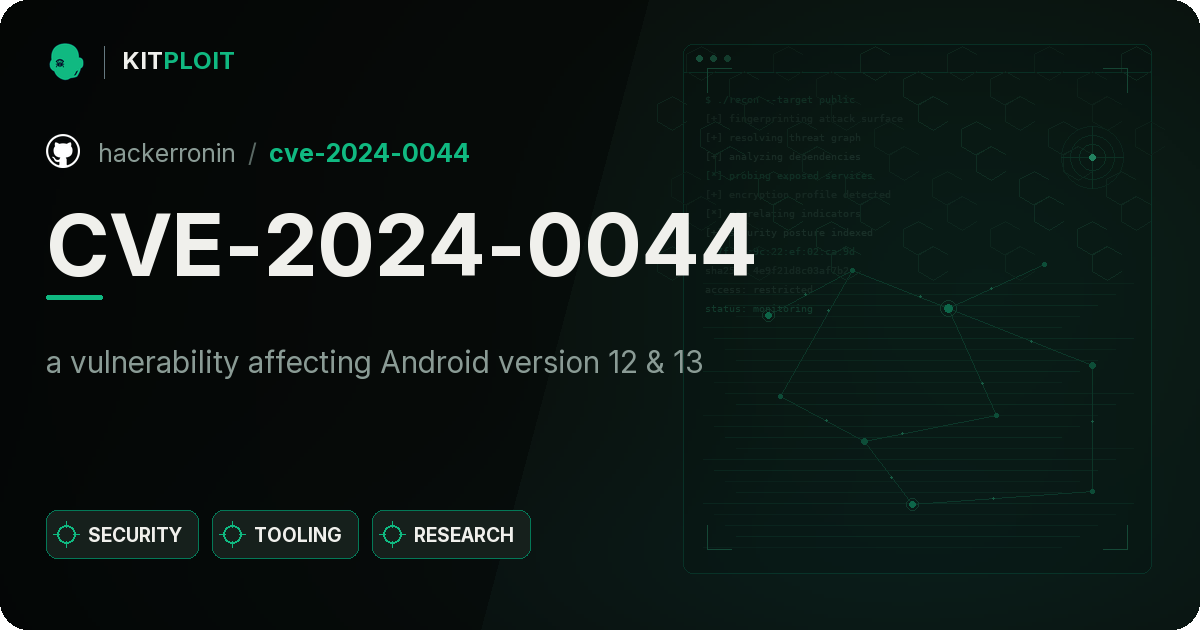 CVE-2024-0044 preview