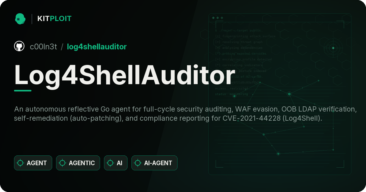 Log4ShellAuditor preview