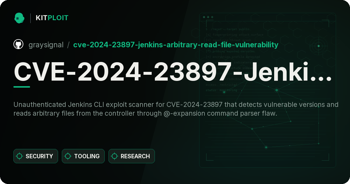 CVE-2024-23897-Jenkins-Arbitrary-Read-File-Vulnerability preview