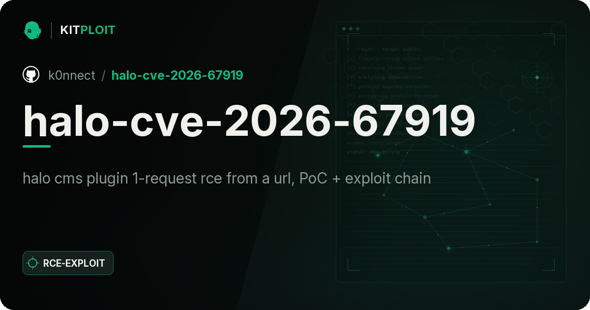 halo-cve-2026-67919 preview