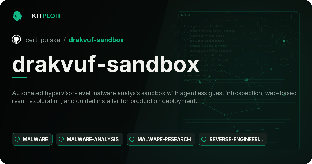 drakvuf-sandbox preview