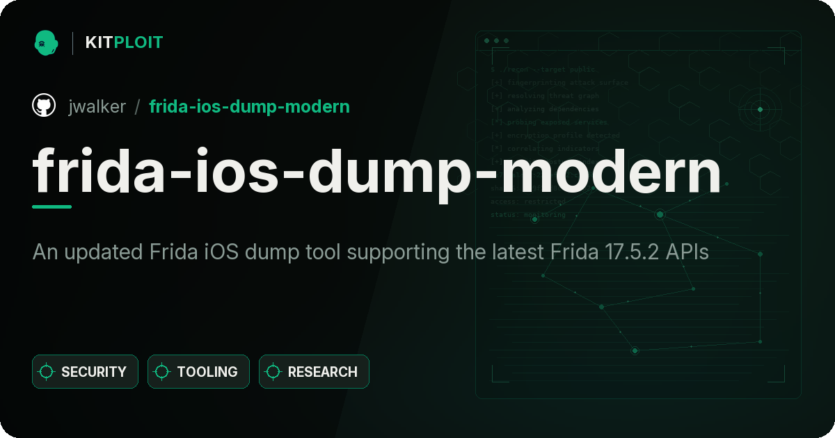 frida-ios-dump-modern