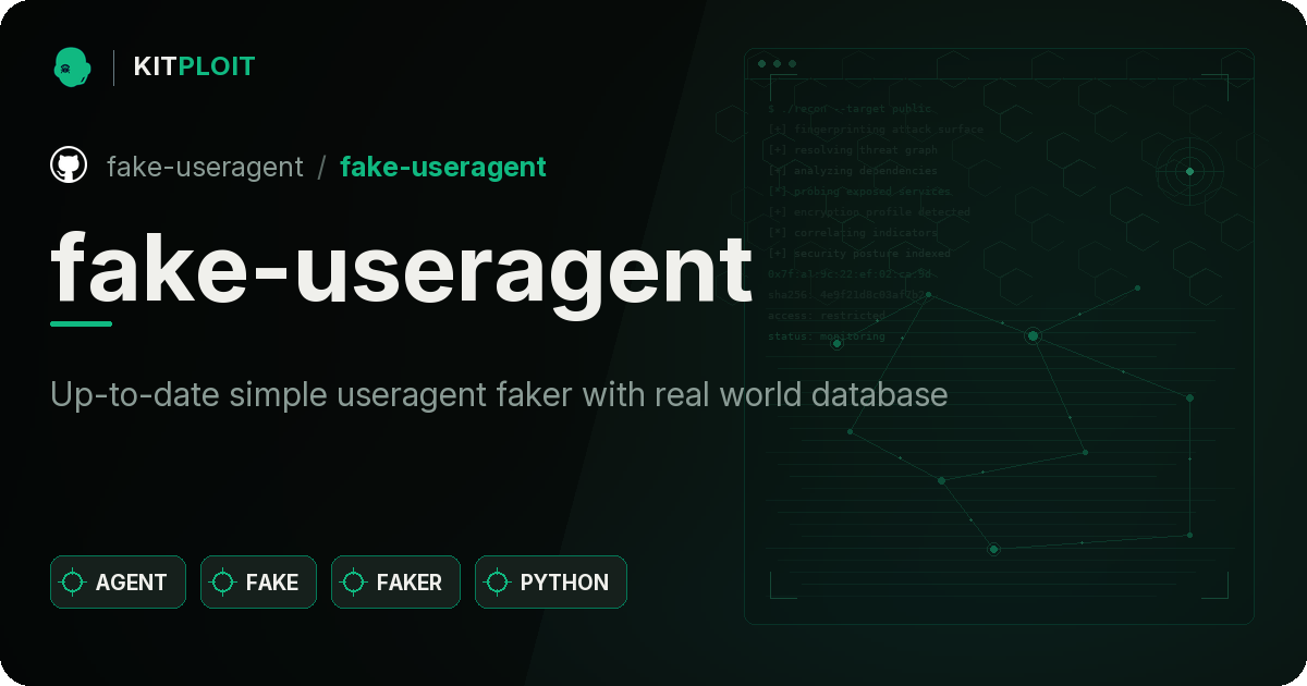 fake-useragent preview