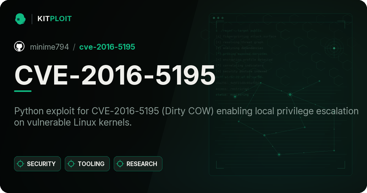 CVE-2016-5195 preview