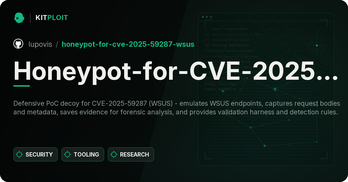 Honeypot-for-CVE-2025-59287-WSUS preview
