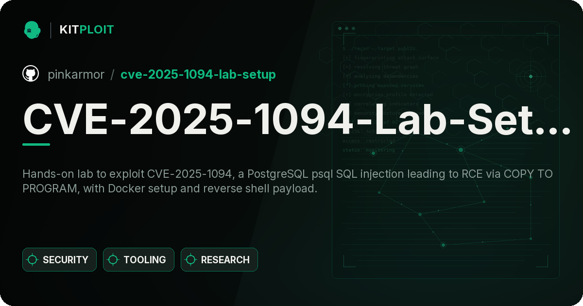 CVE-2025-1094-Lab-Setup preview