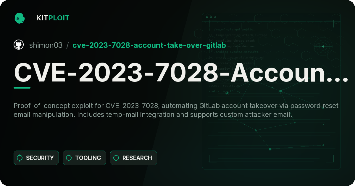 CVE-2023-7028-Account-Take-Over-Gitlab preview